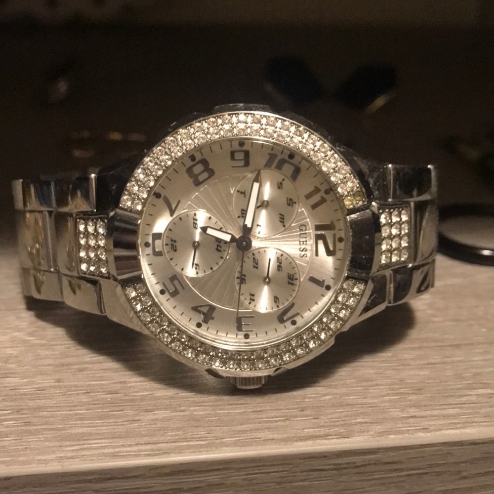 Stainless steel guess watch